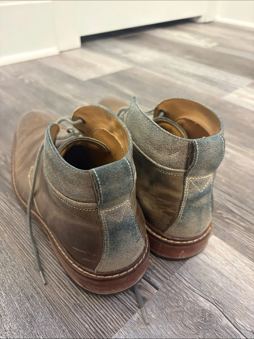 Cole Haan Men's Brown Leather Chukka Boots - Casual Dress Hybrid